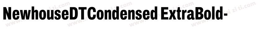 NewhouseDTCondensed ExtraBold字体转换